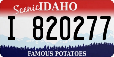 ID license plate I820277
