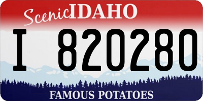 ID license plate I820280