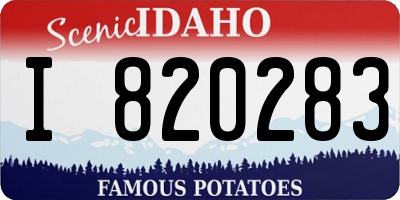 ID license plate I820283