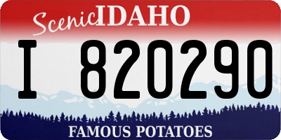 ID license plate I820290