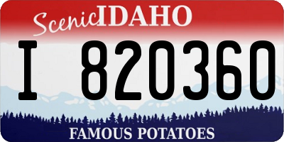 ID license plate I820360