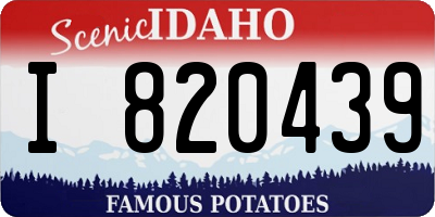 ID license plate I820439