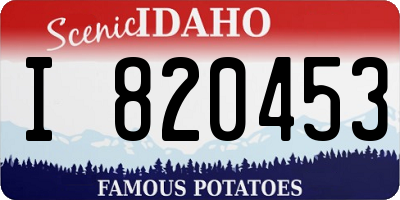 ID license plate I820453