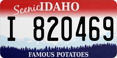 ID license plate I820469