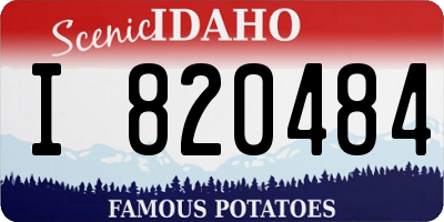 ID license plate I820484