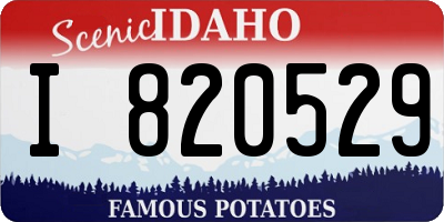 ID license plate I820529