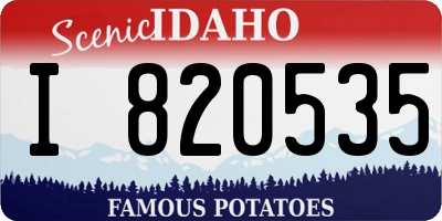 ID license plate I820535