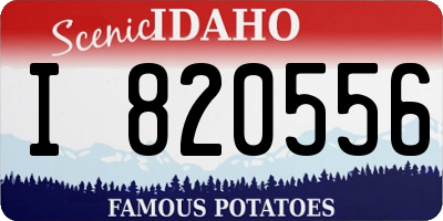 ID license plate I820556