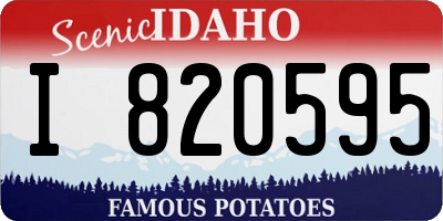 ID license plate I820595