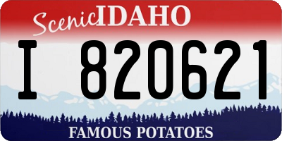 ID license plate I820621
