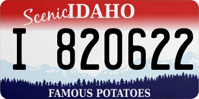 ID license plate I820622