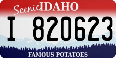 ID license plate I820623