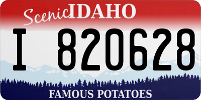 ID license plate I820628
