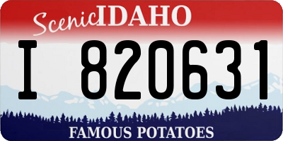 ID license plate I820631