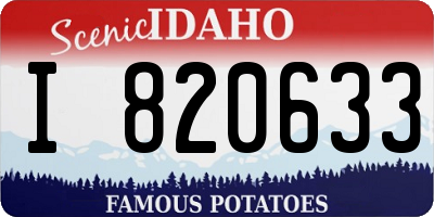 ID license plate I820633