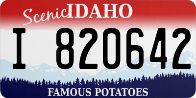 ID license plate I820642