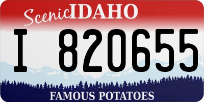 ID license plate I820655