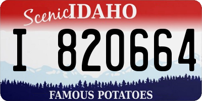 ID license plate I820664