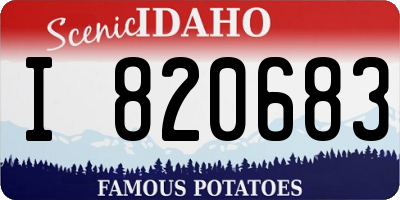 ID license plate I820683