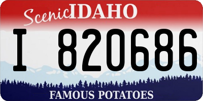 ID license plate I820686