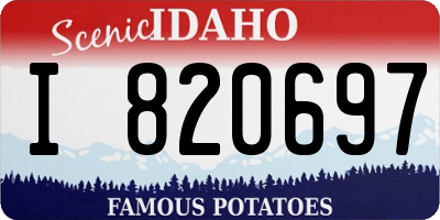 ID license plate I820697