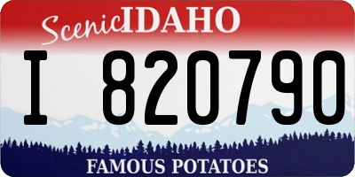 ID license plate I820790