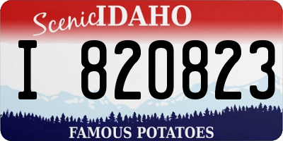 ID license plate I820823