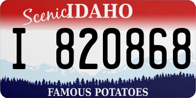 ID license plate I820868