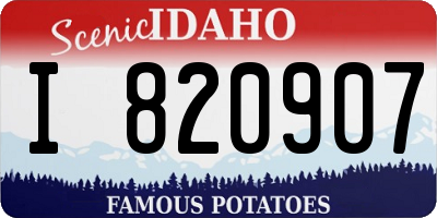 ID license plate I820907