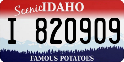 ID license plate I820909