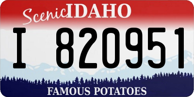 ID license plate I820951