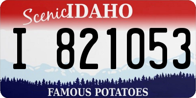 ID license plate I821053