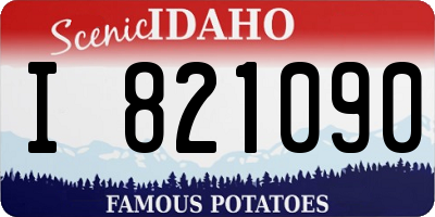 ID license plate I821090