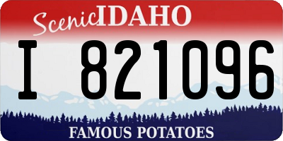 ID license plate I821096