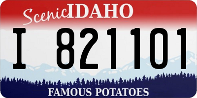 ID license plate I821101