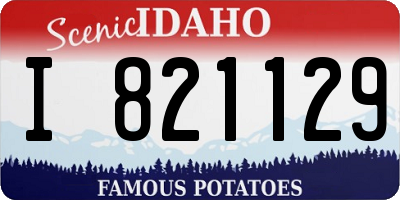 ID license plate I821129