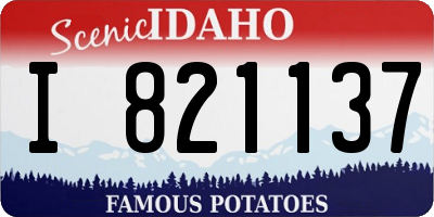 ID license plate I821137