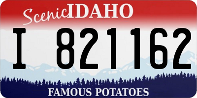 ID license plate I821162