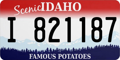 ID license plate I821187