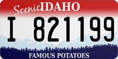 ID license plate I821199