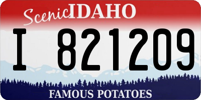ID license plate I821209
