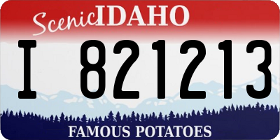 ID license plate I821213