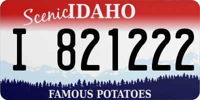 ID license plate I821222