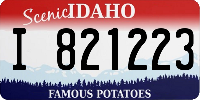 ID license plate I821223
