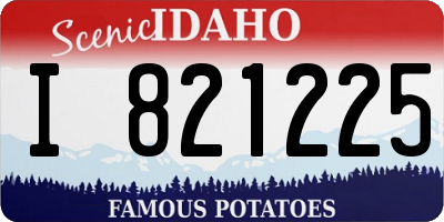 ID license plate I821225