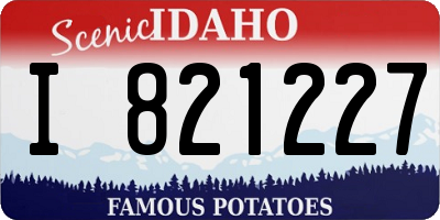 ID license plate I821227