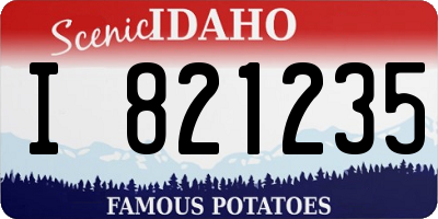 ID license plate I821235