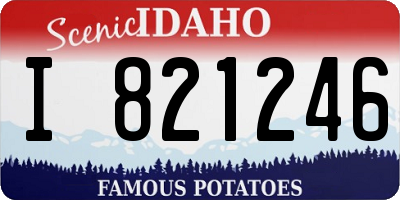 ID license plate I821246