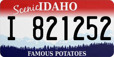 ID license plate I821252