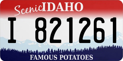 ID license plate I821261